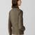 Women's olive green lambskin leather jacket-  zipper detail  biker stylish look