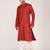 Men's solid cotton straight kurta