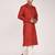 Men's solid cotton straight kurta
