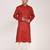 Men's solid cotton straight kurta