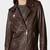 women's genuine lambskin leather biker jacket classic moto zip style modern genuine