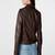 women's genuine lambskin leather biker jacket classic moto zip style modern genuine