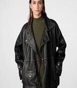 women's black lambskin leather biker jacket classic moto zip style genuine deluxe