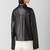 Women's black lambskin leather jacket- 2 envolope pocket & biker stylish look