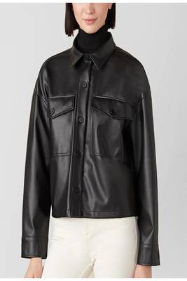 women's black lambskin leather biker jacket classic moto zip style genuine elite 4