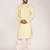 Men's solid cotton straight kurta