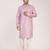 Men's solid cotton straight kurta