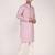 Men's solid cotton straight kurta