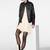 Women's black lambskin leather jacket- 2 envolope pocket & biker stylish look