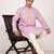 Men's solid cotton straight kurta