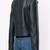 Women's black lambskin leather jacket- 2 envolope pocket & zipper detail biker stylish look
