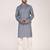 Men's solid cotton straight kurta