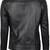 Women's black lambskin leather jacket- zipper detail & quilted hand  biker stylish look