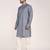 Men's solid cotton straight kurta