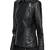 Women’s black lambskin leather jacket- zipper detail & quilted hand  biker stylish look