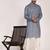 Men's solid cotton straight kurta