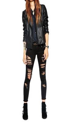 women's black lambskin leather biker jacket premium quilted design classic 2
