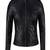 Women’s black lambskin leather jacket- zipper detail & quilted hand  biker stylish look