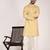 Men's solid cotton straight kurta