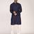 Men's solid cotton straight kurta