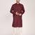 Men's solid cotton straight kurta