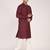 Men's solid cotton straight kurta