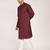 Men's solid cotton straight kurta