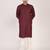 Men's solid cotton straight kurta