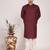Men's solid cotton straight kurta