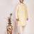 Men's solid cotton straight kurta