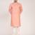 Men's solid cotton straight kurta