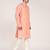 Men's solid cotton straight kurta
