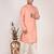 Men's solid cotton straight kurta