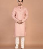 Men's straight cotton printed kurta