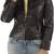 Women’s soft  black lambskin leather jacket café racer jacket