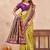Neon wine soft silk blend banarasi jacuard work designer party wear saree with unstitched blouse piece