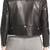 Women’s black quilted design lambskin leather jacket-  zipper detail biker stylish look