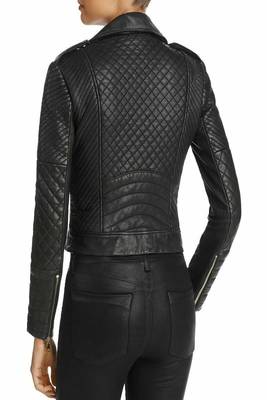 women's black lambskin leather jacket classic zip up style premium distinctive 2