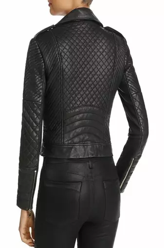 women's black lambskin leather jacket classic zip up style premium distinctive