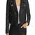 Women’s black lambskin leather jacket  stylish look