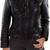 Women’s black lambskin leather jacket  stylish look perfect design