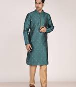 Men’s premium jacquard kurta with thread work