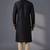 Black embroidered dupion silk kurta pyjama
