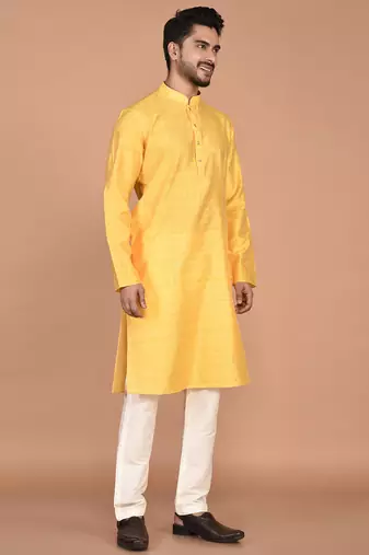 Men's woven design work jacquard kurta