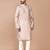 Men's printed straight silk kurta