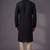 Black embroidered dupion silk kurta pyjama
