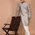 Men's printed straight silk kurta