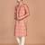 Men's printed straight silk kurta