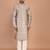 Men's printed straight silk kurta