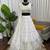 off white georgette thread sequin lehenga choli set